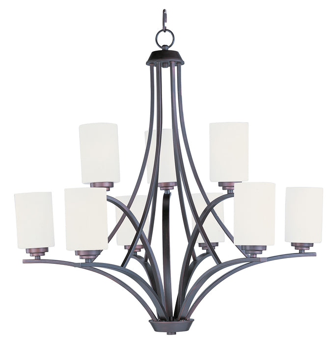 Maxim 20036SWOI Nine Light Chandelier, Oil Rubbed Bronze