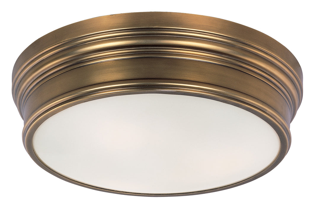 Maxim 22371SWNAB Three Light Flush Mount, Natural Aged Brass