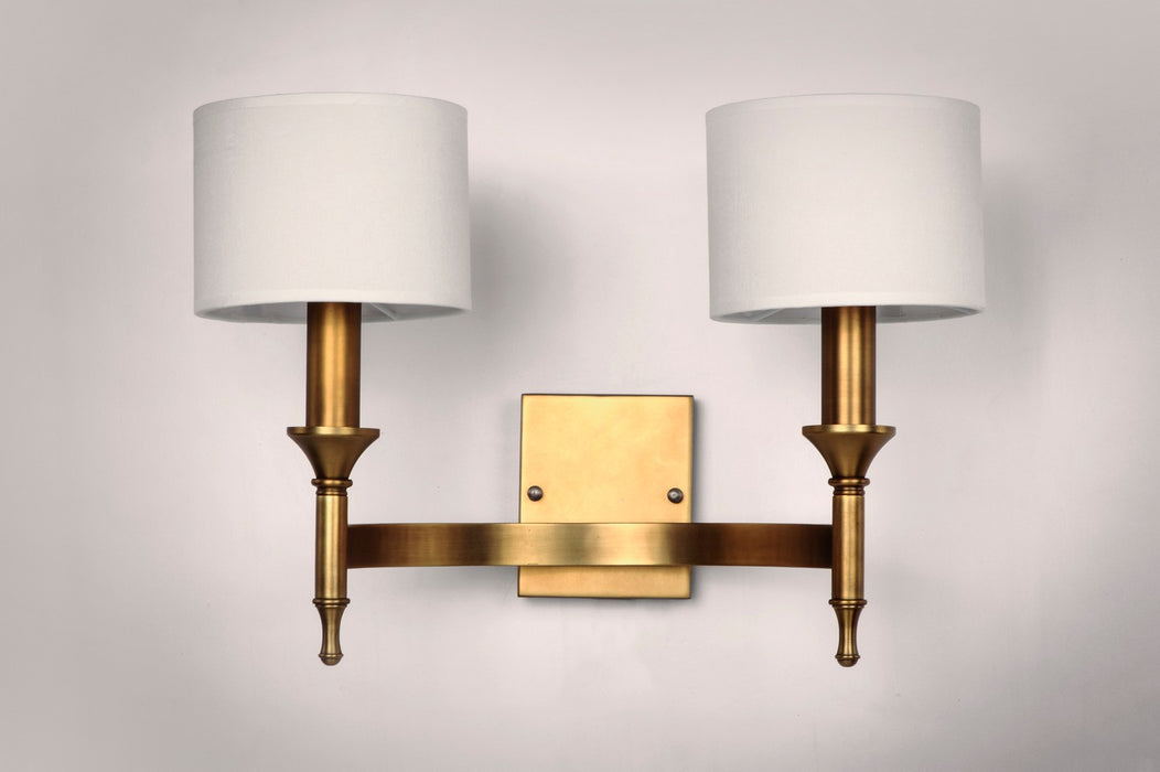 Maxim 22379OMNAB Two Light Wall Sconce, Natural Aged Brass