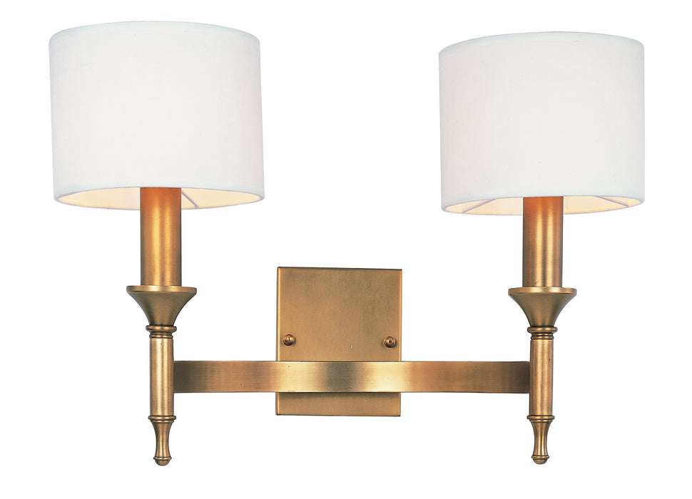 Maxim 22379OMNAB Two Light Wall Sconce, Natural Aged Brass