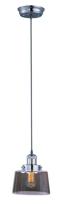 Maxim 25029MSKPN One Light Pendant, Polished Nickel