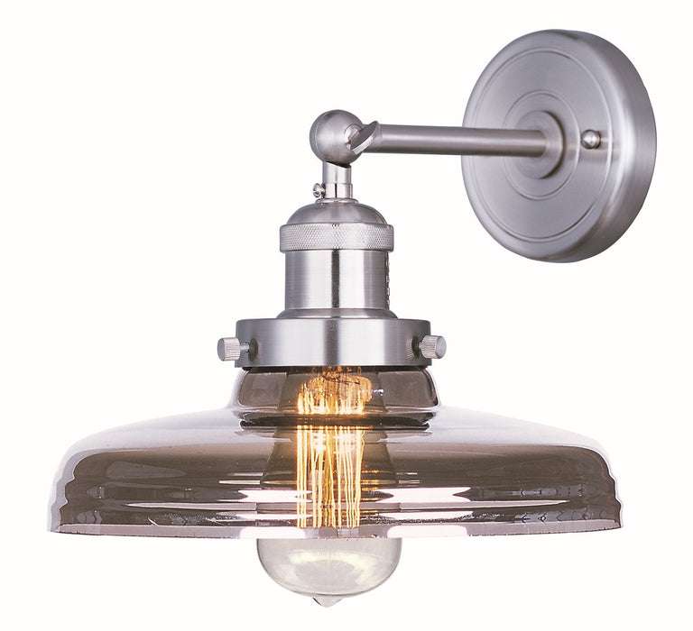 Maxim 25067MSKSN/BUI One Light Wall Sconce, Satin Nickel