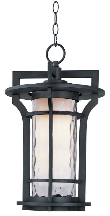 Maxim 30488WGBO One Light Outdoor Hanging Lantern, Black Oxide