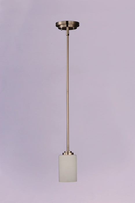 Maxim 90030SWSN One Light Mini Pendant, Satin Nickel