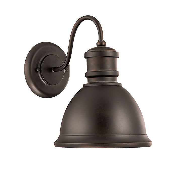 Capital Lighting 9492OB One Light Outdoor Wall Lantern, Old Bronze