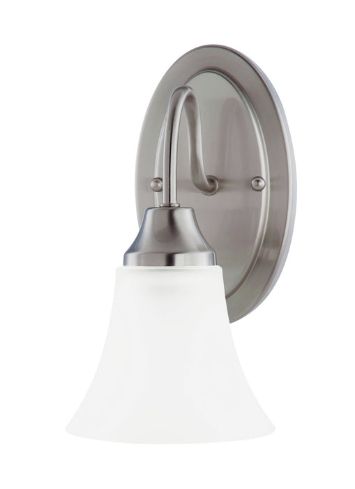 Generation Lighting 41806-962 One Light Wall / Bath Sconce, Brushed Nickel