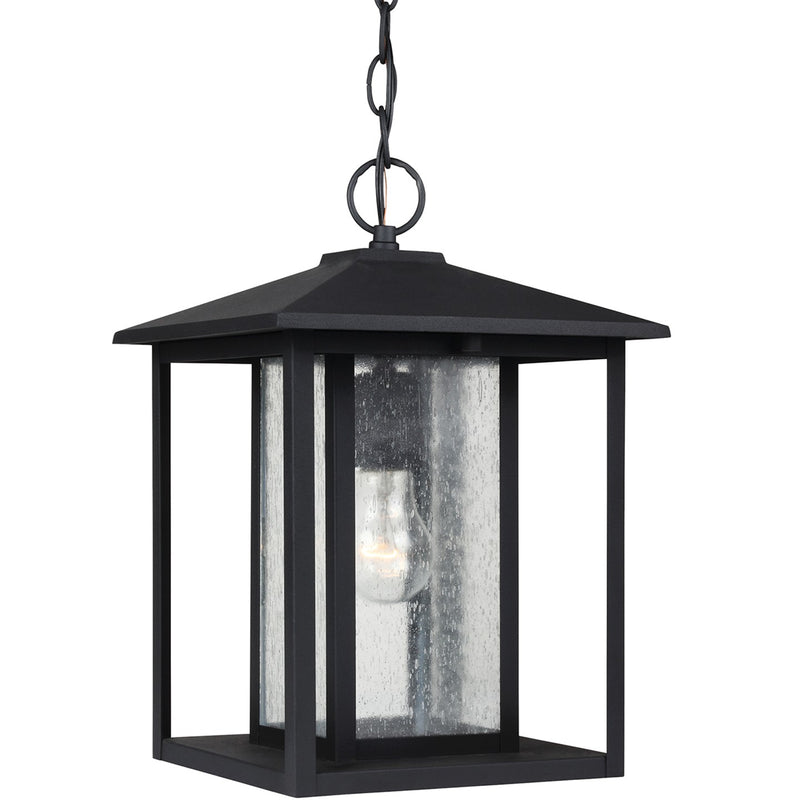 Generation Lighting 62027-12 One Light Outdoor Pendant, Black