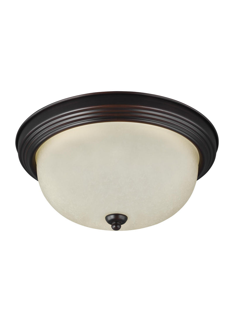 Generation Lighting 77063-710 One Light Flush Mount, Bronze