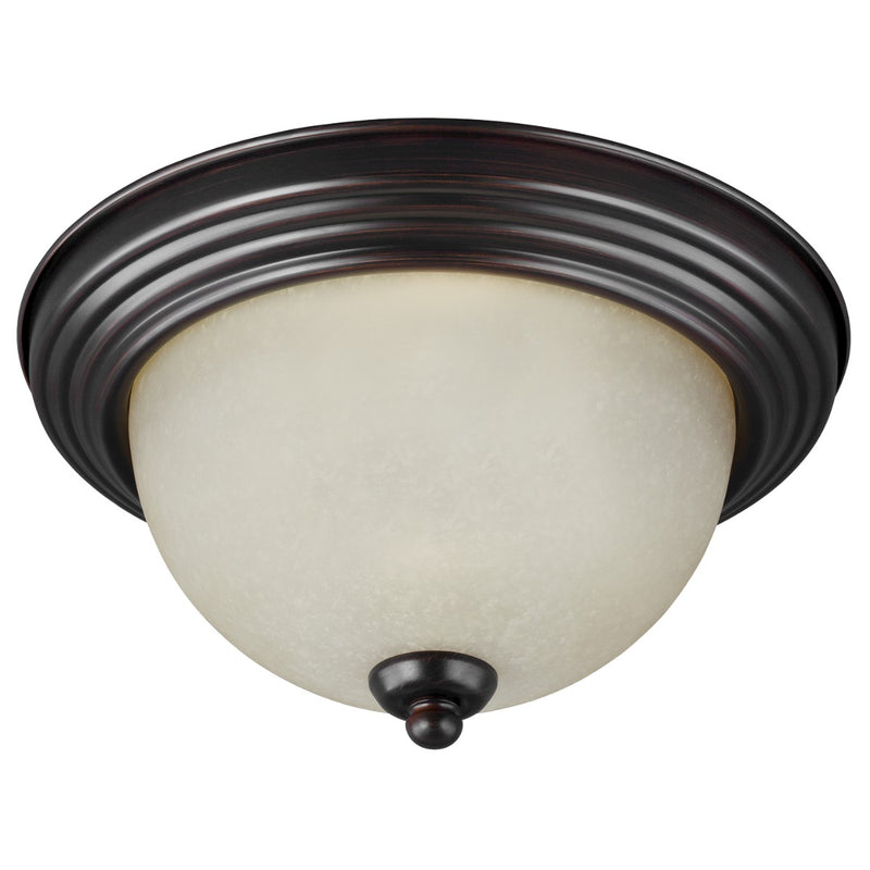 Generation Lighting 77065-710 Three Light Flush Mount, Bronze
