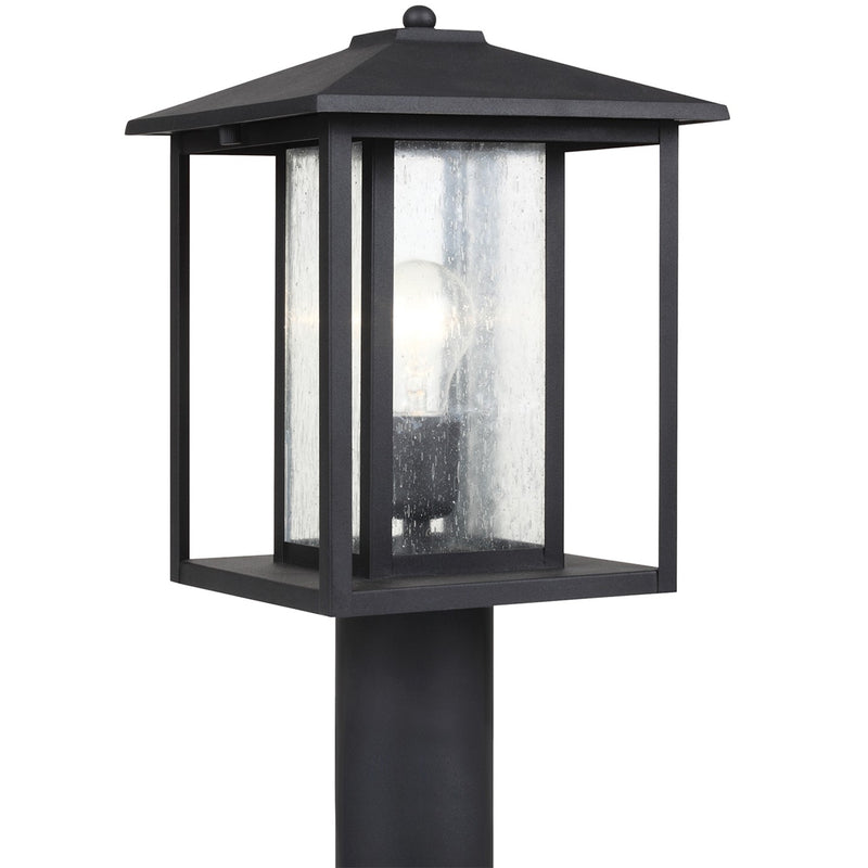 Generation Lighting 82027-12 One Light Outdoor Post Lantern, Black