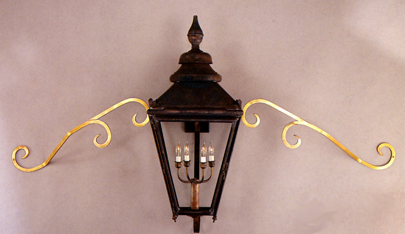 Genie House 0000DLSSAB Double Side Scrolls, Antique Brass