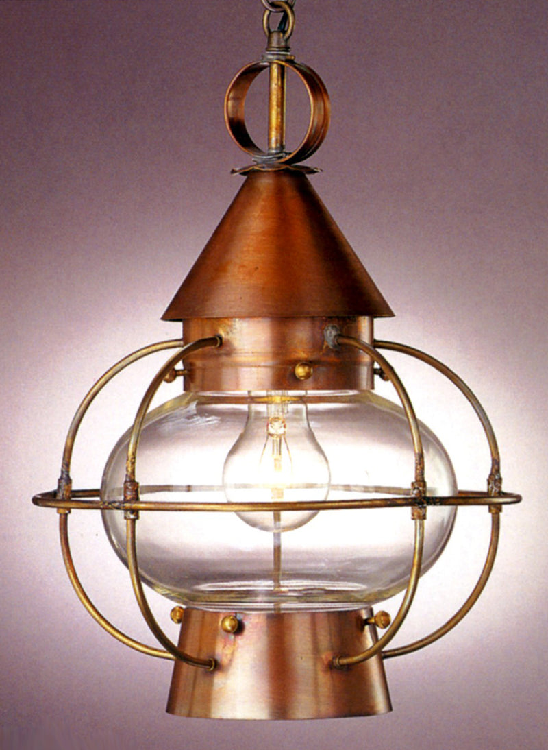 Genie House 14313ACC One Light Pendant, Antique Copper