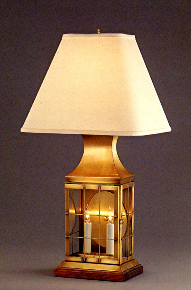 Genie House 19217ABC Three Light Portable Lamp, Antique Brass