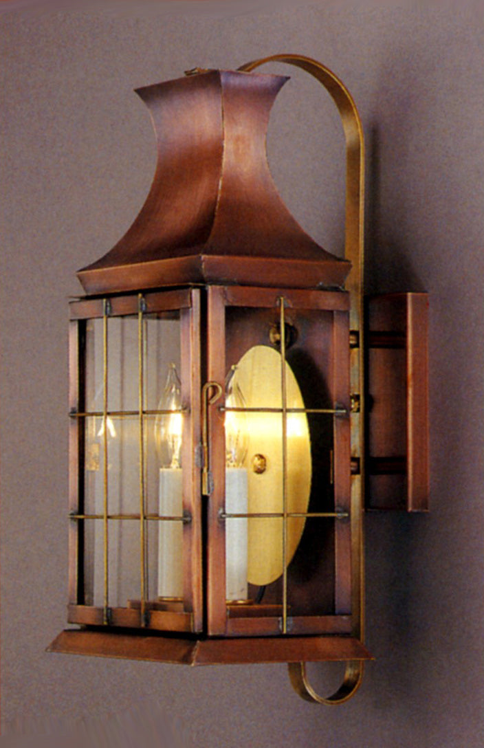 Genie House 19511ACC Two Light Wall Mount, Antique Copper