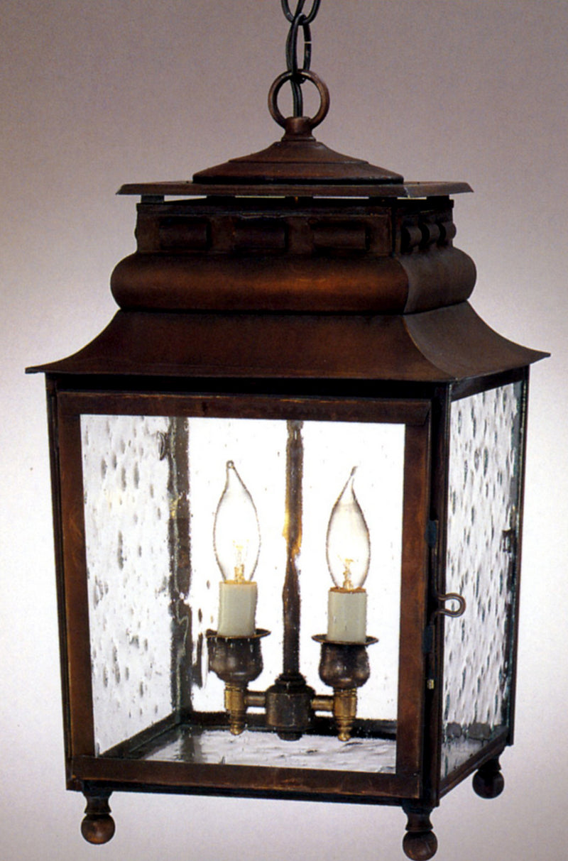 Genie House 32513DBSS Two Light Pendant, Dark Brass