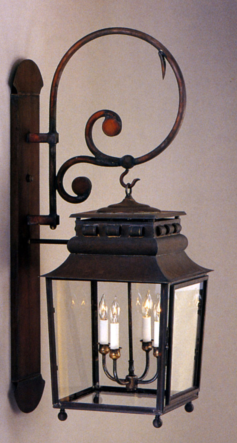 Genie House 32521DBC Four Light Wall Mount, Dark Brass