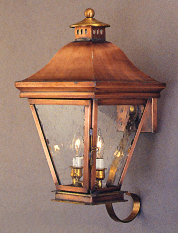 Genie House 35301ACSS Two Light Wall Mount, Antique Copper