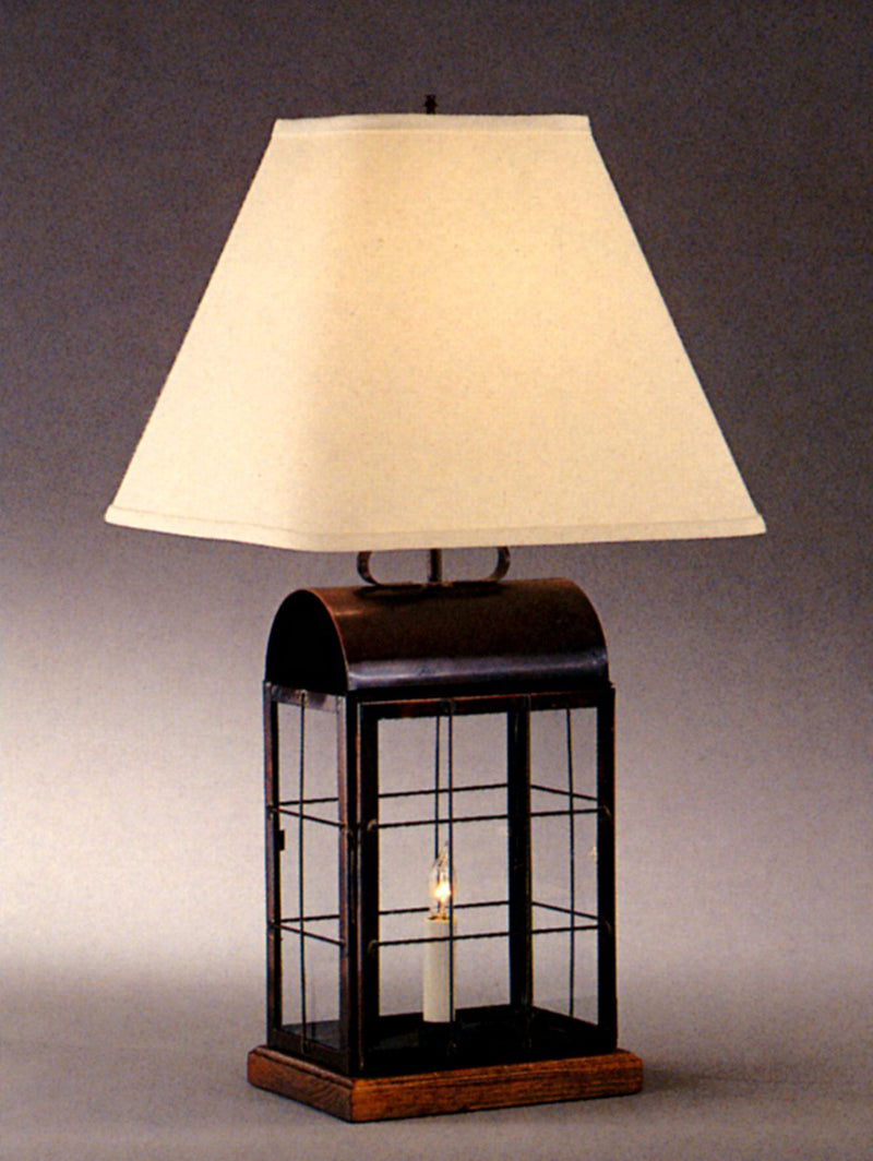 Genie House 39827DBC Two Light Portable Lamp, Dark Brass