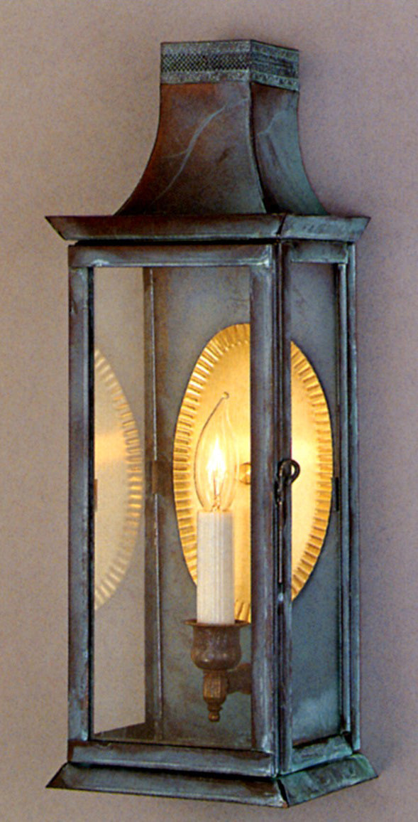 Genie House 49511VGC One Light Wall Mount, Verdi Green