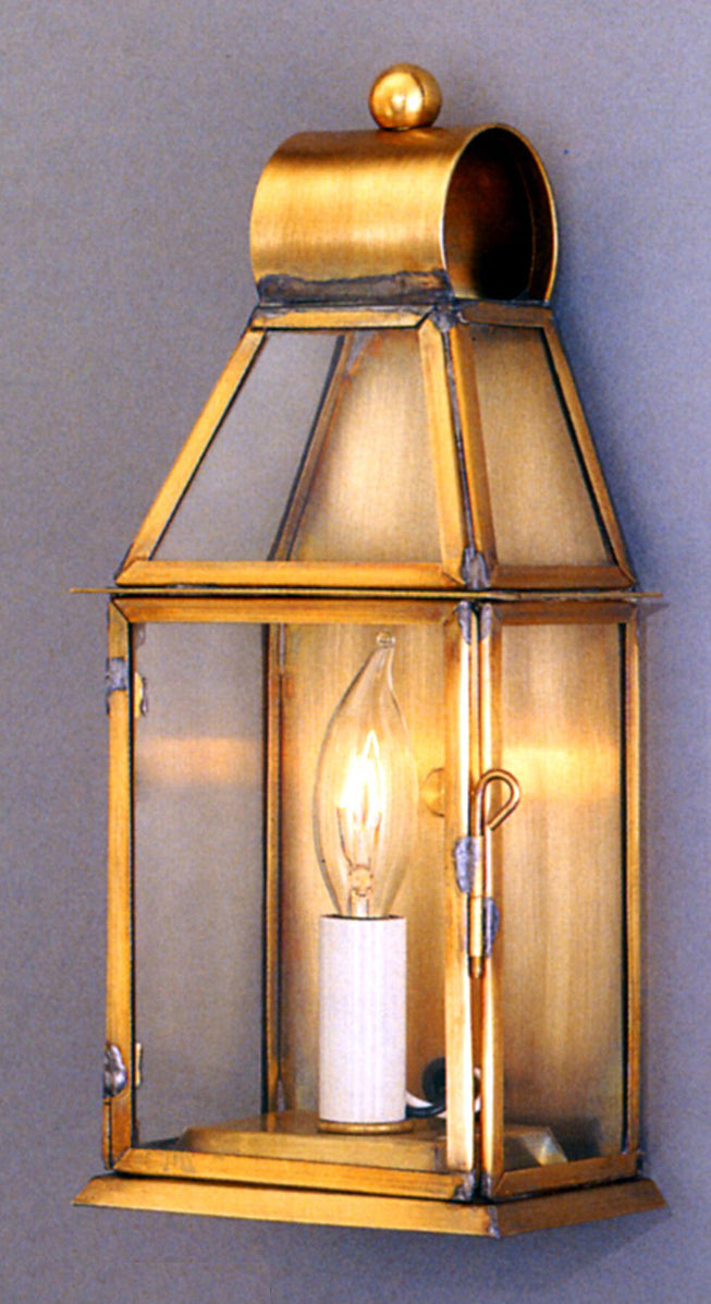 Genie House 51001ABC One Light Wall Mount, Antique Brass
