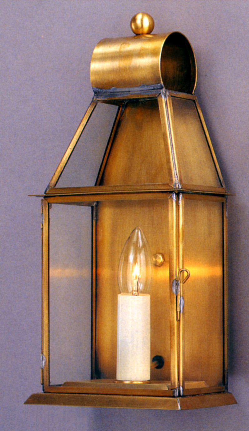 Genie House 51011ABC One Light Wall Mount, Antique Brass