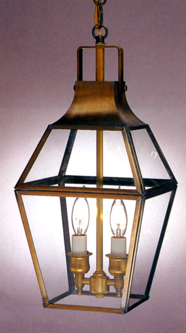 Genie House 53813ABC Two Light Pendant, Antique Brass