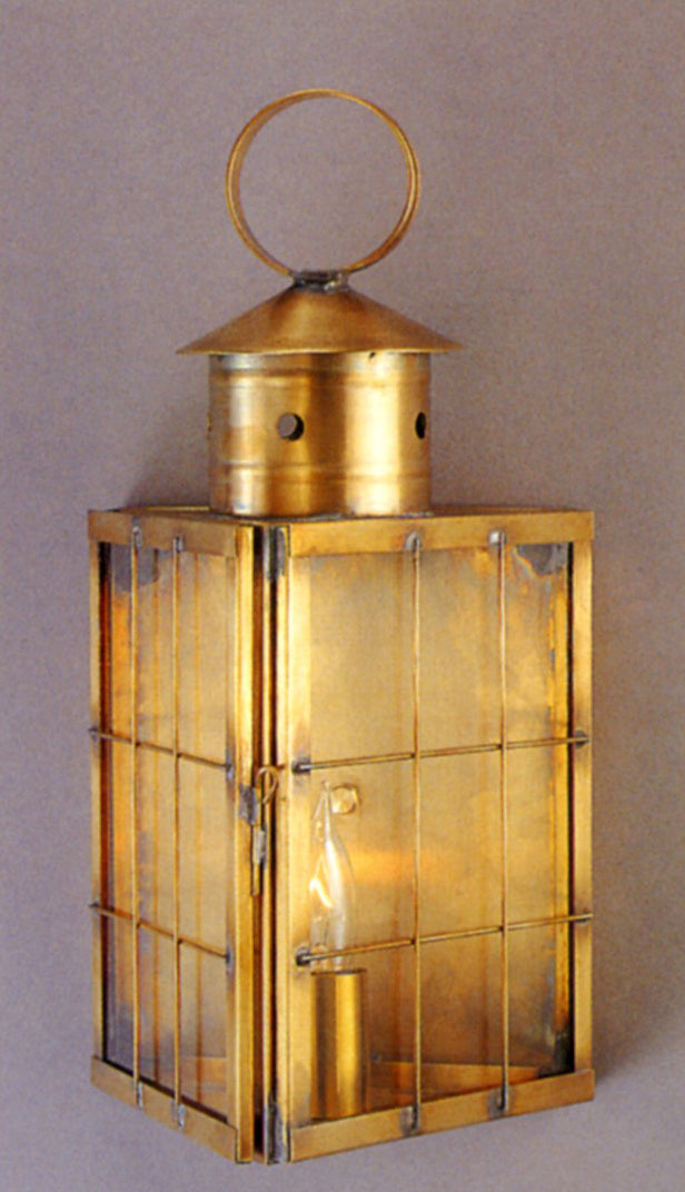 Genie House 57301ABC One Light Wall Mount, Antique Brass