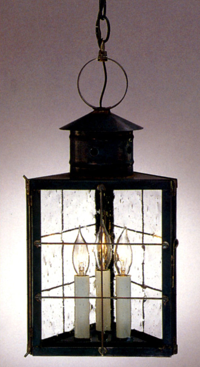 Genie House 57303DCSS Three Light Pendant, Dark Copper