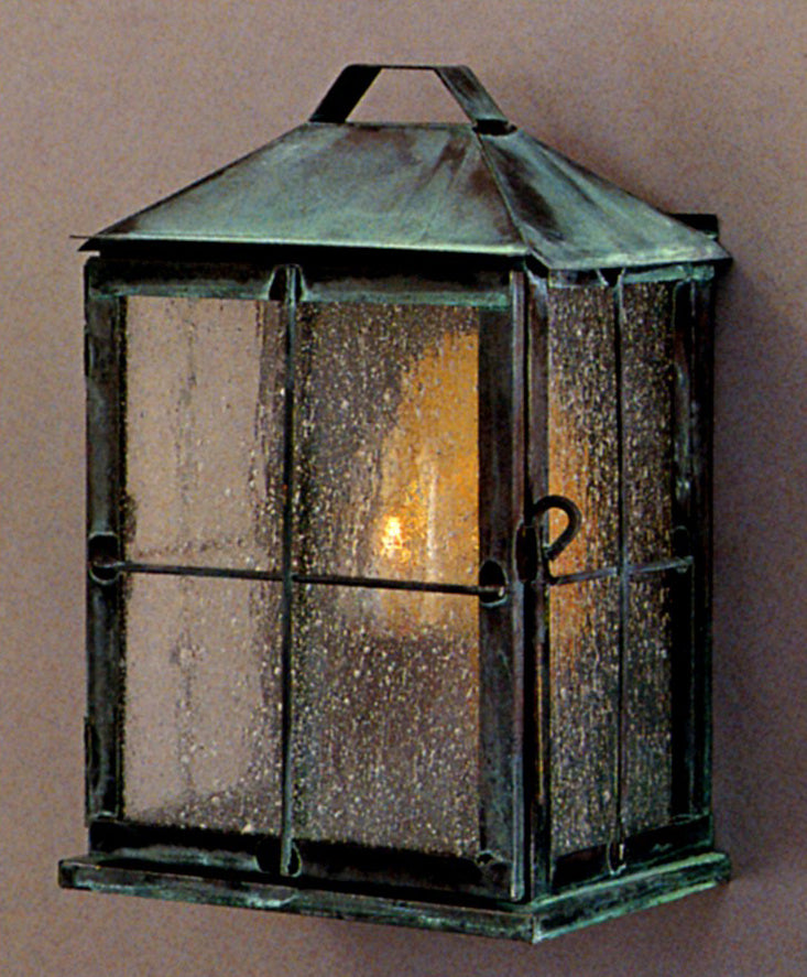 Genie House 59011VGS One Light Wall Mount, Verdi Green