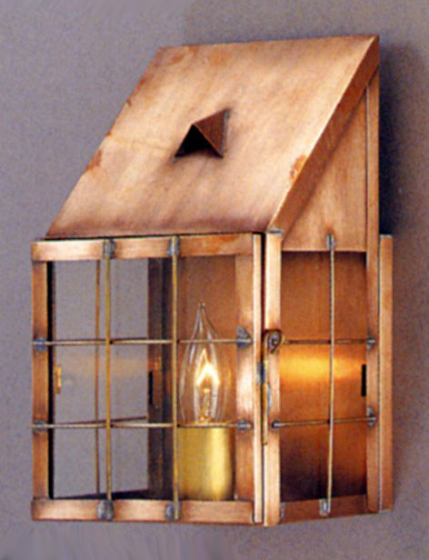 Genie House 65201ACC One Light Wall Mount, Antique Copper