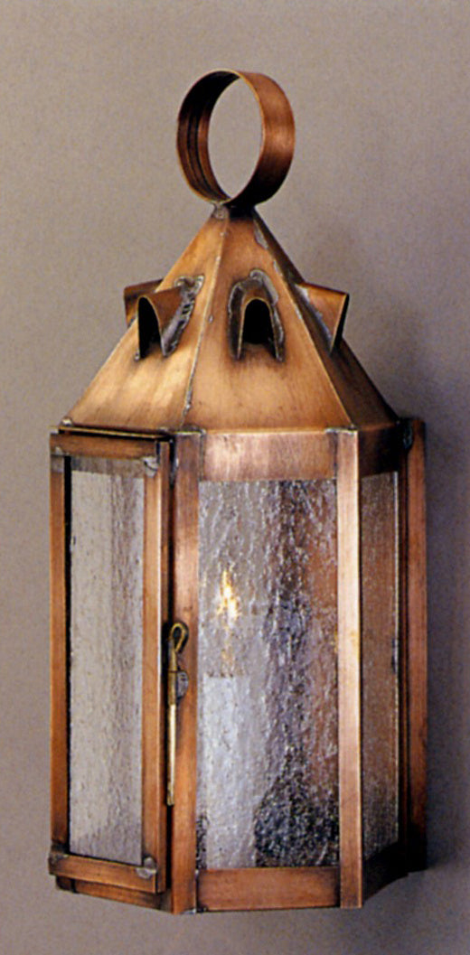 Genie House 68001ACS One Light Wall Mount, Antique Copper
