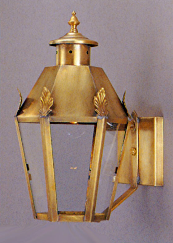 Genie House 68401ABC One Light Wall Mount, Antique Brass