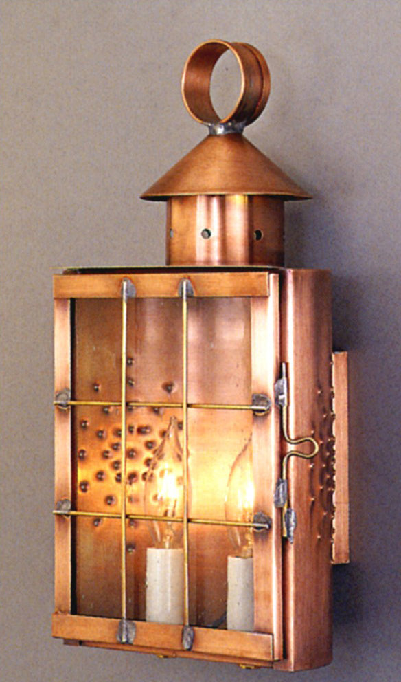 Genie House 68501ACC Two Light Wall Mount, Antique Copper