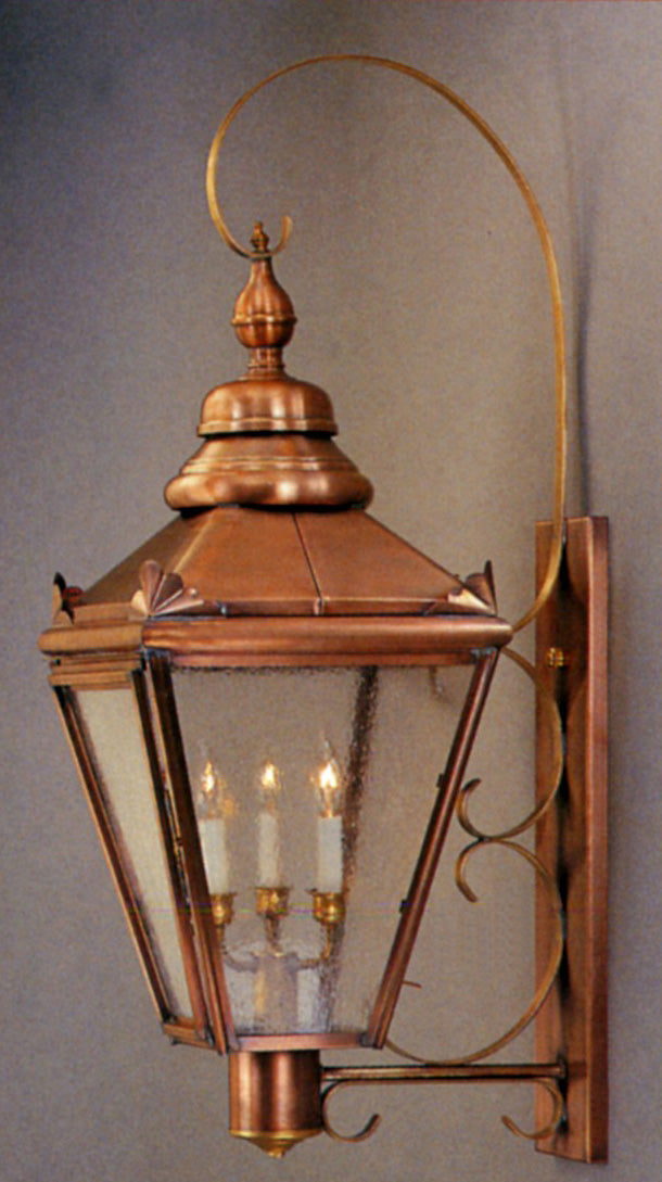Genie House 82111/HACS Three Light Wall Mount, Antique Copper