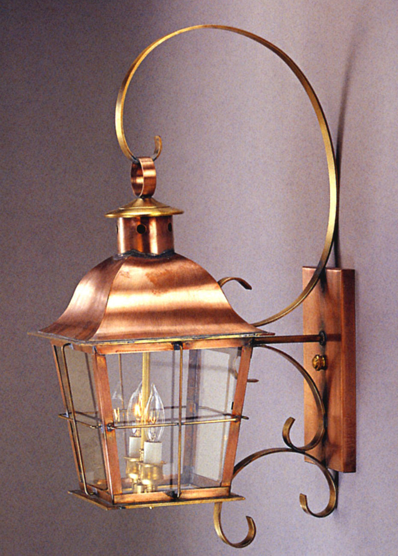 Genie House 89311ACC Two Light Wall Mount, Antique Copper