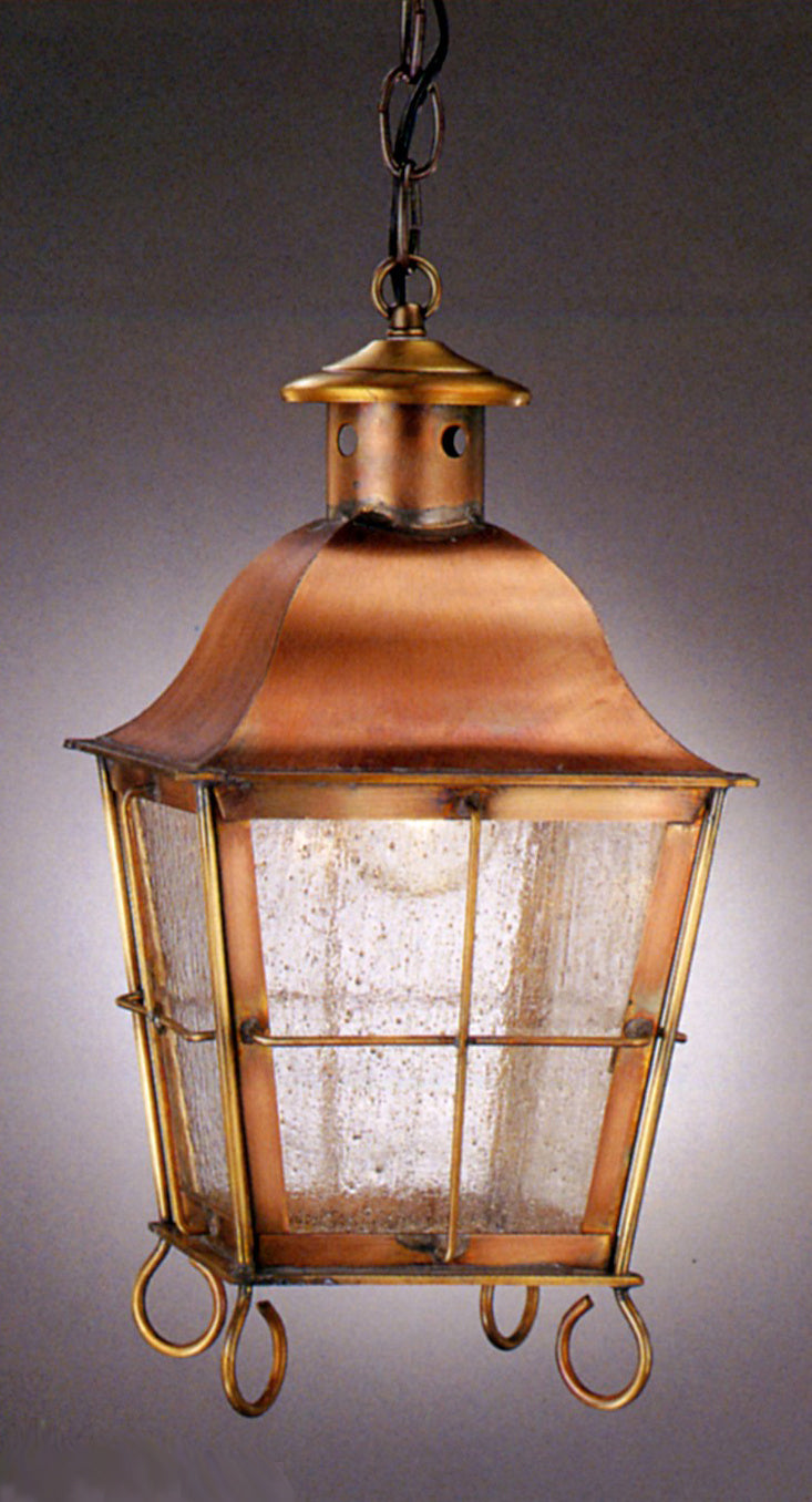 Genie House 89503ACS One Light Pendant, Antique Copper