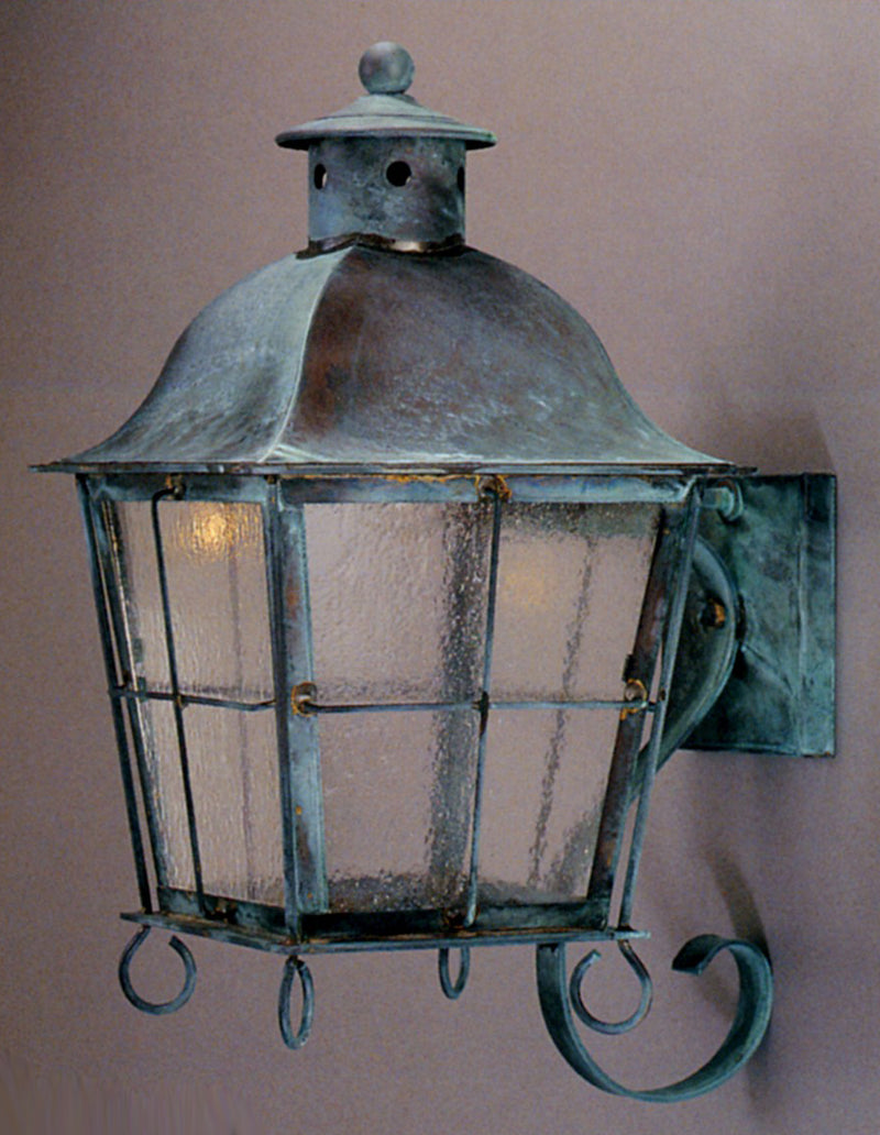 Genie House 89511VGS One Light Wall Mount, Verdi Green