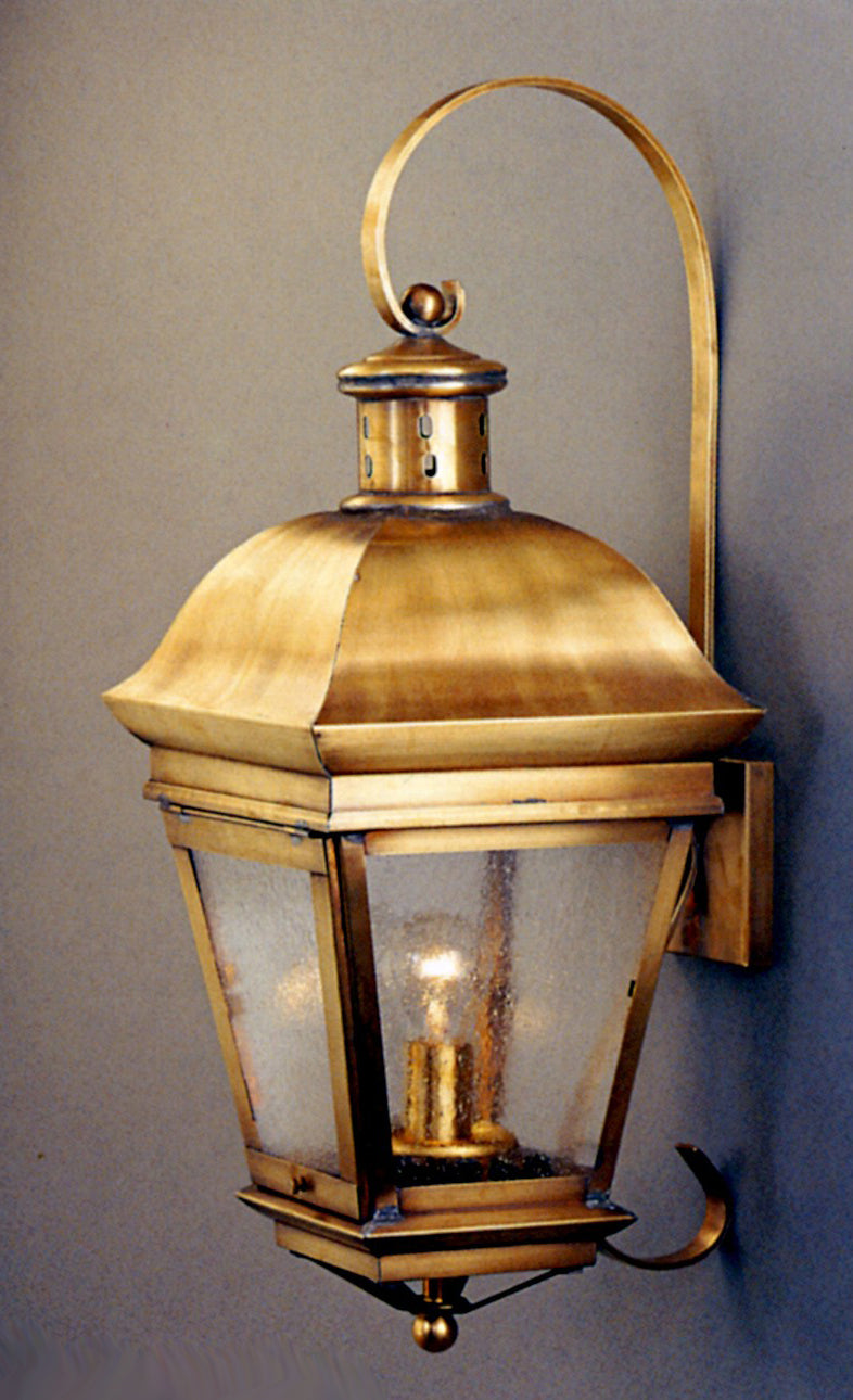Genie House 89701TSABS One Light Wall Mount, Antique Brass