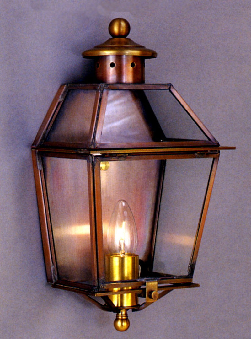 Genie House 90211ACC One Light Wall Mount, Antique Copper