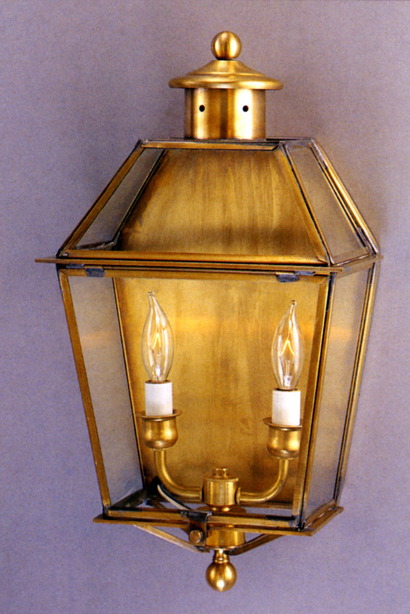 Genie House 90221ABC Two Light Wall Mount, Antique Brass