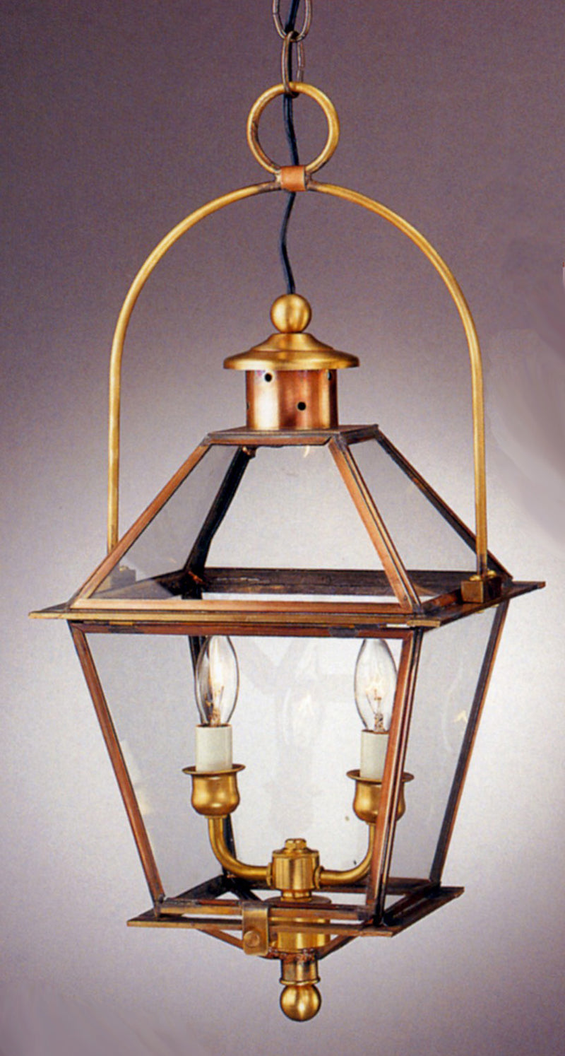 Genie House 91413/BACC Two Light Pendant, Antique Copper