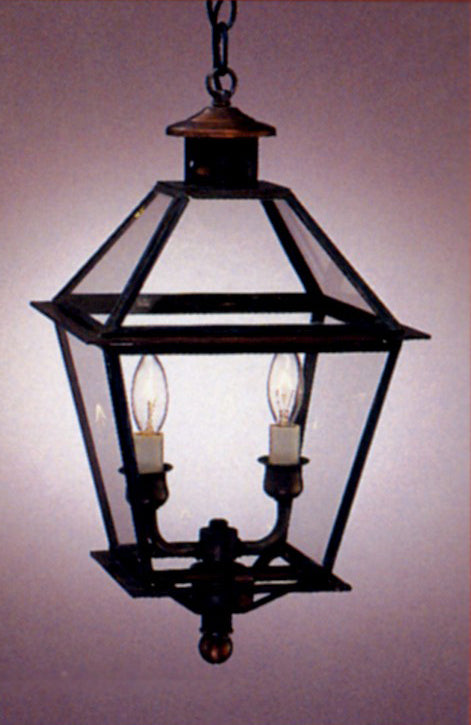 Genie House 91413DCC Two Light Pendant, Dark Copper