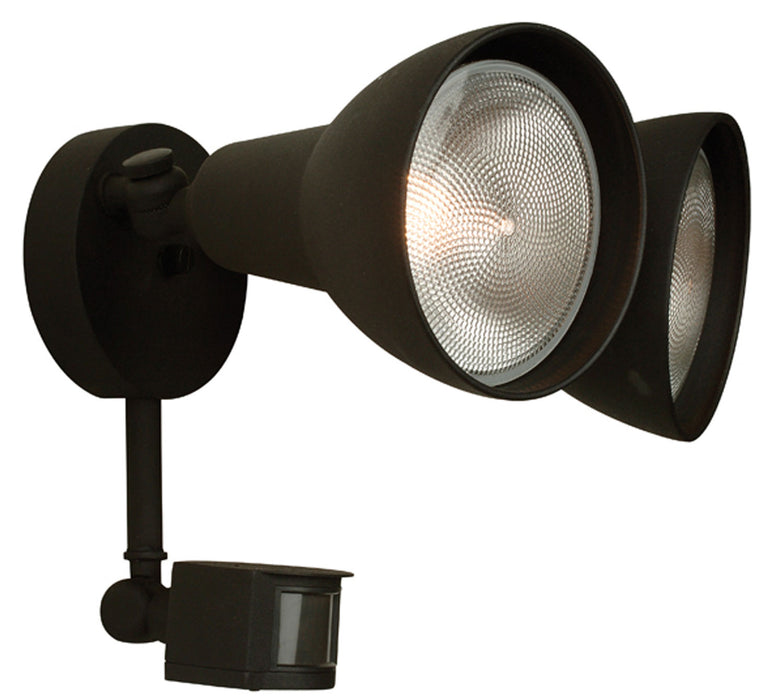 Craftmade Z402PM-TB Two Light Covered Flood with Motion Sensor, Textured Black