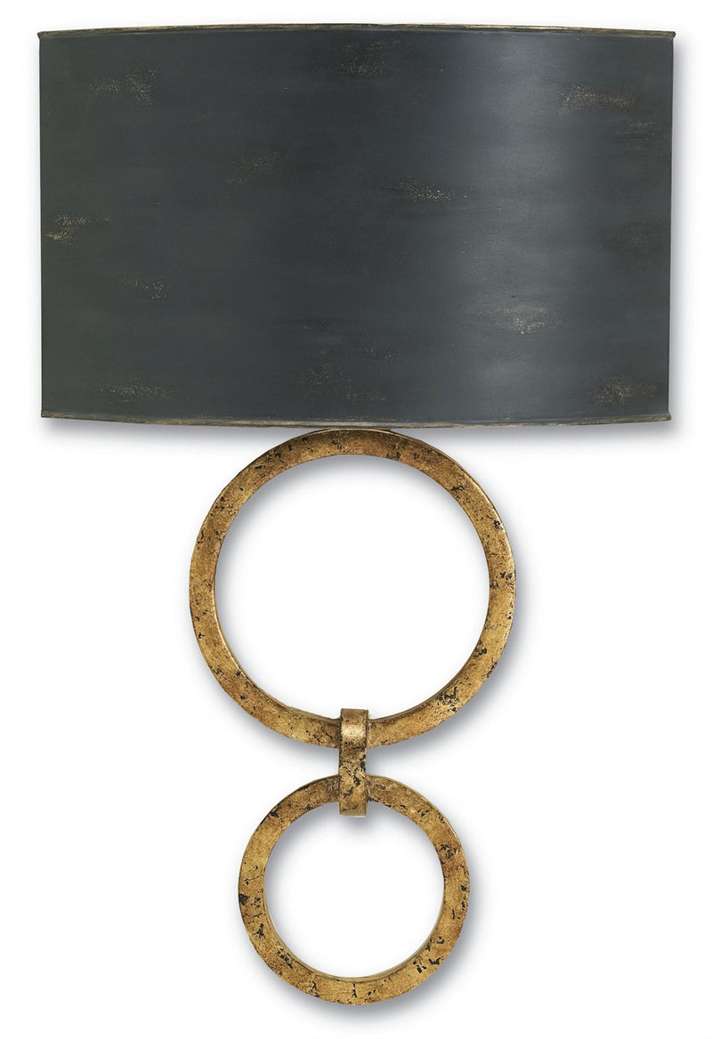 Currey and Company 5910 One Light Wall Sconce, Gold Leaf