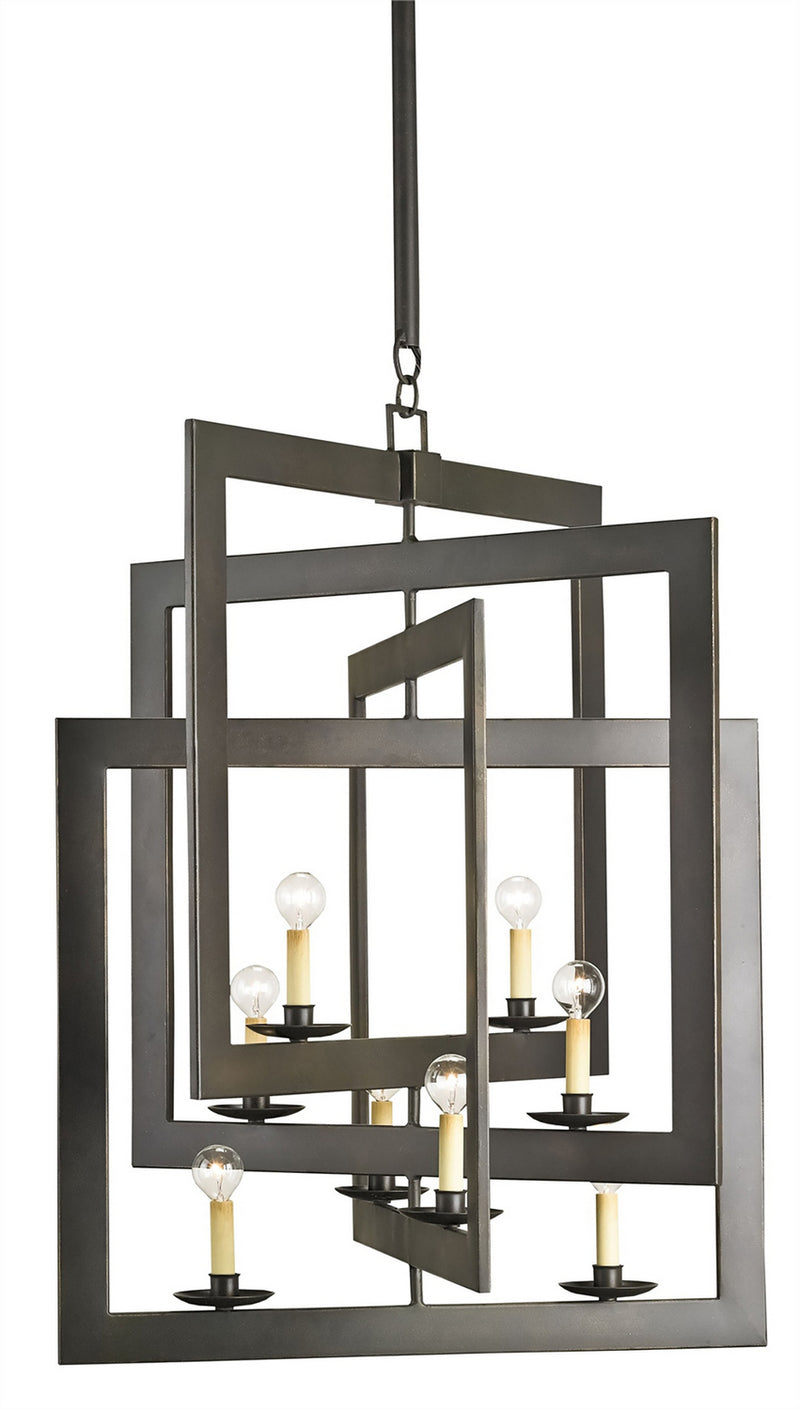 Currey and Company 9927 Eight Light Chandelier, Bronze Gold