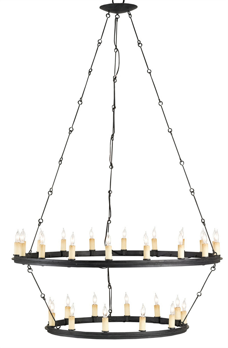 Currey and Company 9935 30 Light Chandelier, Blacksmith