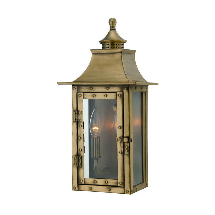 Acclaim Lighting 8302AB Two Light Wall Sconce, Aged Brass