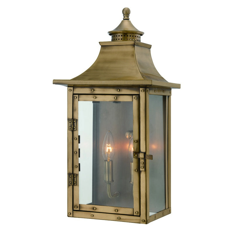 Acclaim Lighting 8312AB Two Light Wall Sconce, Aged Brass