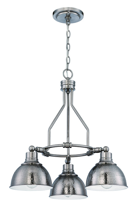 Craftmade 35923-AN Three Light Chandelier, Antique Nickel