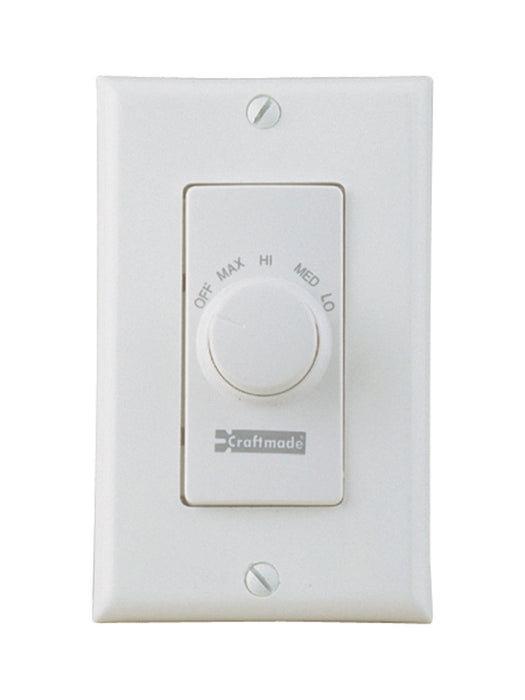 Craftmade CM-RTF-W 4 Speed Fan Control w/Decorative Plate, White